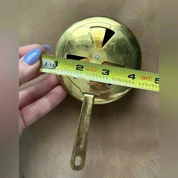 Vintage Small Brass Chafing Dish Warmer - Picture 6 of 6